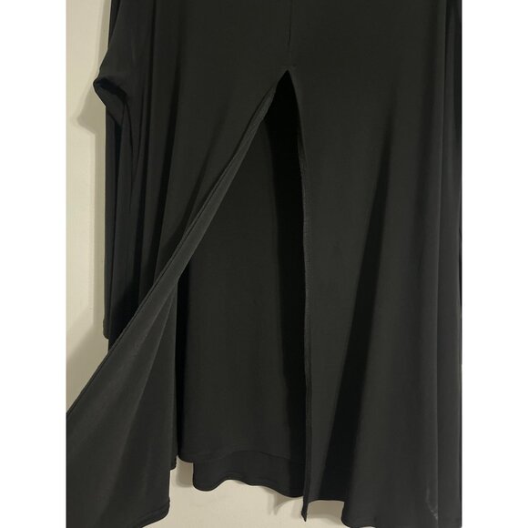 Sympli Crisscross Long Sleeve Cowl Neck Tunic 1X /20 Black Stretch Top Excellent - Picture 6 of 12